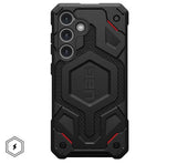 Magsafe Противоударен Калъф за Samsung S24, UAG Monarch Pro Kevlar Case, Черен