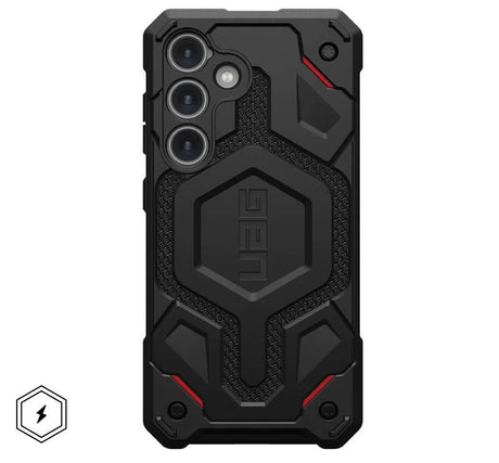 Magsafe Противоударен Калъф за Samsung S24, UAG Monarch Pro Kevlar Case, Черен