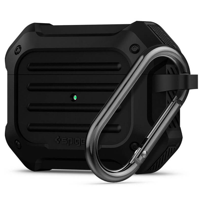 Противоударен Калъф за Apple AirPods Pro/ 2, Spigen Tough Armor Case, Черен
