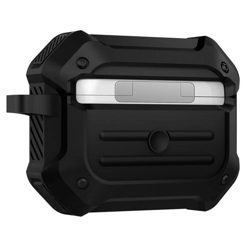 Противоударен Калъф за Apple AirPods Pro/ 2, Spigen Tough Armor Case, Черен (4)