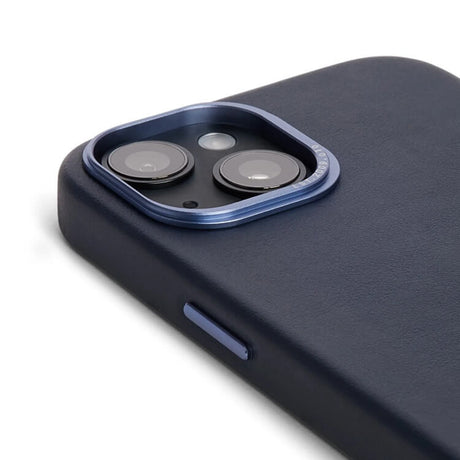 Magsafe Калъф от Естествена Кожа за iPhone 14 Pro, Decoded Leather Case, Син (4)