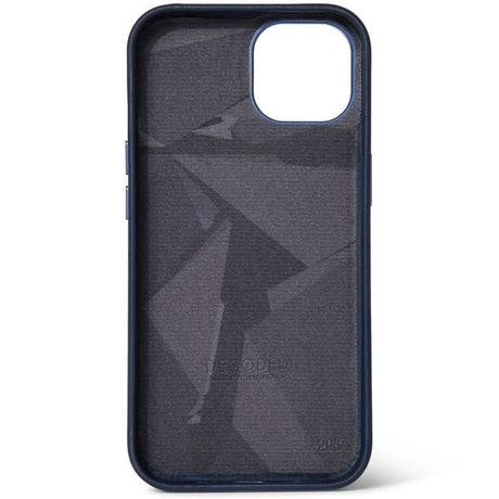 Magsafe Калъф от Естествена Кожа за iPhone 14 Pro, Decoded Leather Case, Син (2)