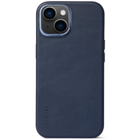 Magsafe Калъф от Естествена Кожа за iPhone 14 Pro, Decoded Leather Case, Син