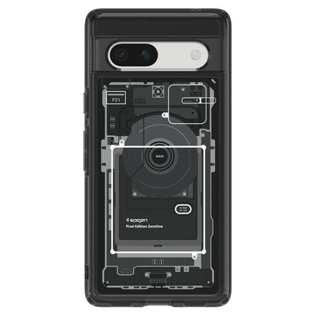 Хибриден Калъф за Google Pixel 7A, Spigen Zero One Ultra Hybrid Case, Черен (2)