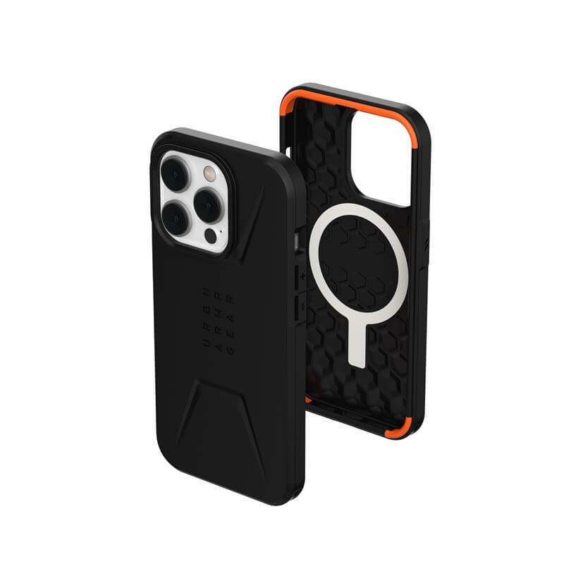 Magsafe Противоударен Калъф за iPhone 14 Pro, UAG Civilian Case, Черен (3)