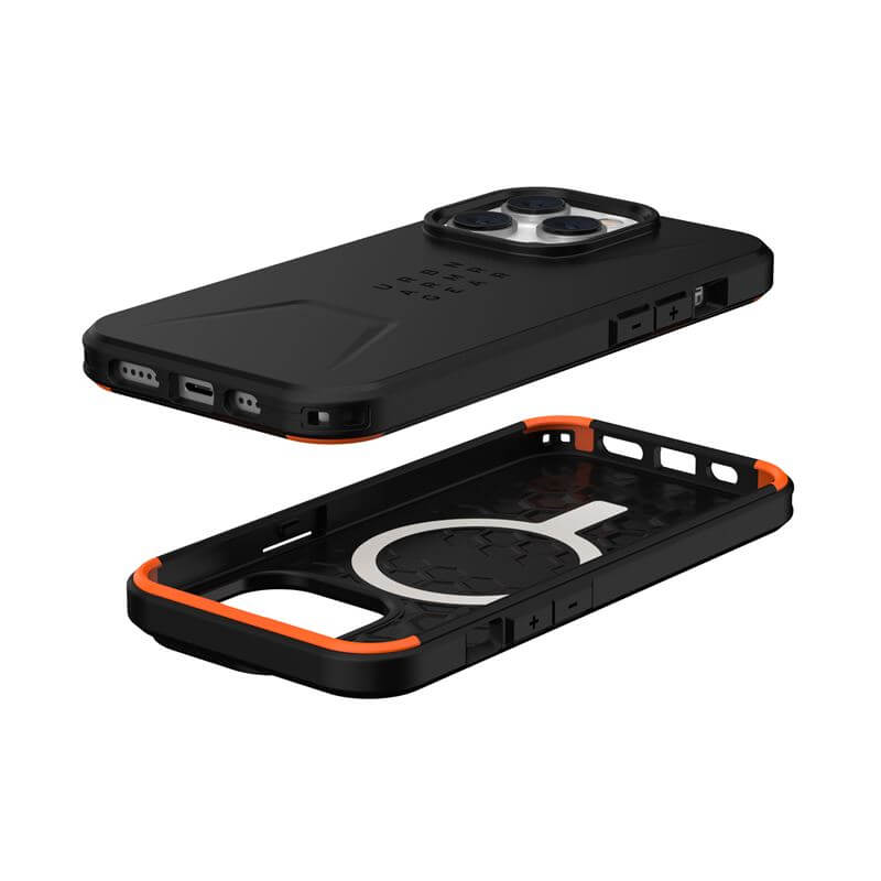 Magsafe Противоударен Калъф за iPhone 14 Pro, UAG Civilian Case, Черен (2)