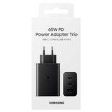 Оригинално Зарядно Samsung Power Adapter Trio 65W 220V EP-TA6530NBE, Черен