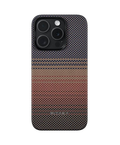 Magsafe Калъф за iPhone 15 Pro, Pitaka MagEZ 5 Case, Кафяв (5)