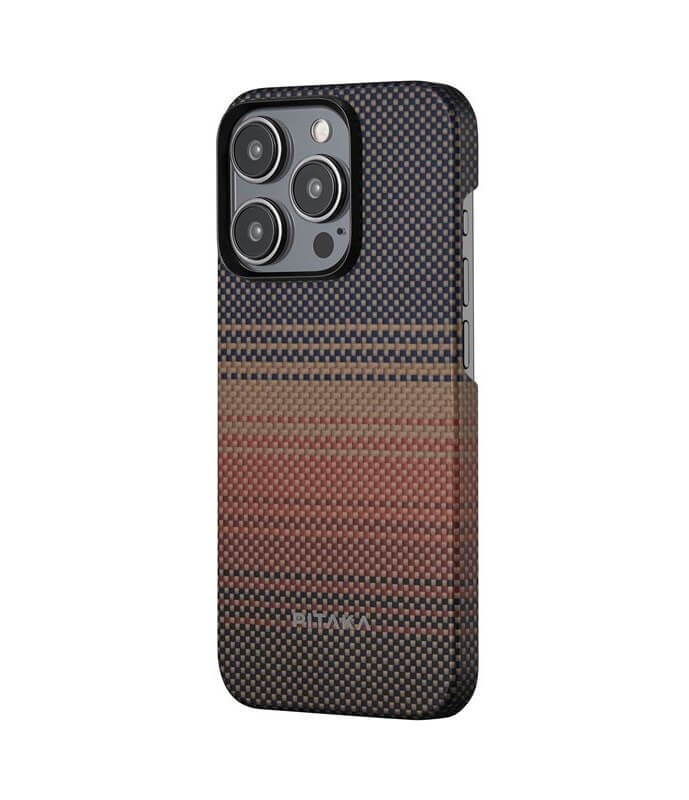 Magsafe Калъф за iPhone 15 Pro, Pitaka MagEZ 5 Case, Кафяв (3)