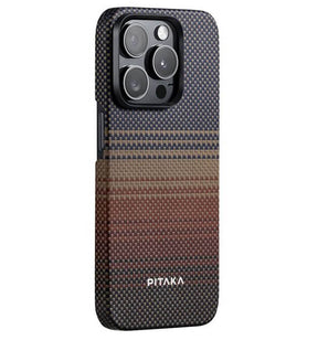 Magsafe Калъф за iPhone 15 Pro Max, Pitaka MagEZ 5 Case, Кафяв