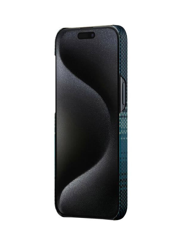 Magsafe Калъф за iPhone 15 Pro, Pitaka MagEZ 5 Case, Син (3)