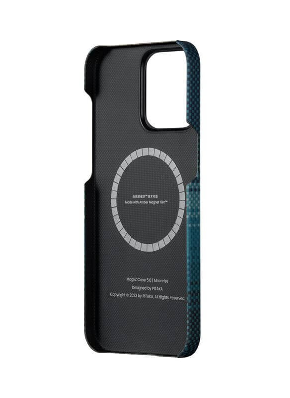 Magsafe Калъф за iPhone 15 Pro, Pitaka MagEZ 5 Case, Син (9)