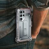 Противоударен Калъф 3в1 за Samsung S24 Ultra, Supcase Unicorn Beetle Pro Set, Прозрачен (6)