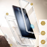 Противоударен Калъф 3в1 за Samsung S24 Ultra, Supcase Unicorn Beetle Pro Set, Прозрачен (5)