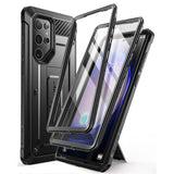 Противоударен Калъф 3в1 за Samsung S24 Ultra, Supcase Unicorn Beetle Pro Set, Черен (2)