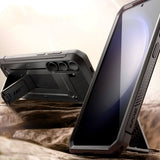 Противоударен Калъф 3в1 за Samsung S24, Supcase Unicorn Beetle Pro Set, Черен (4)