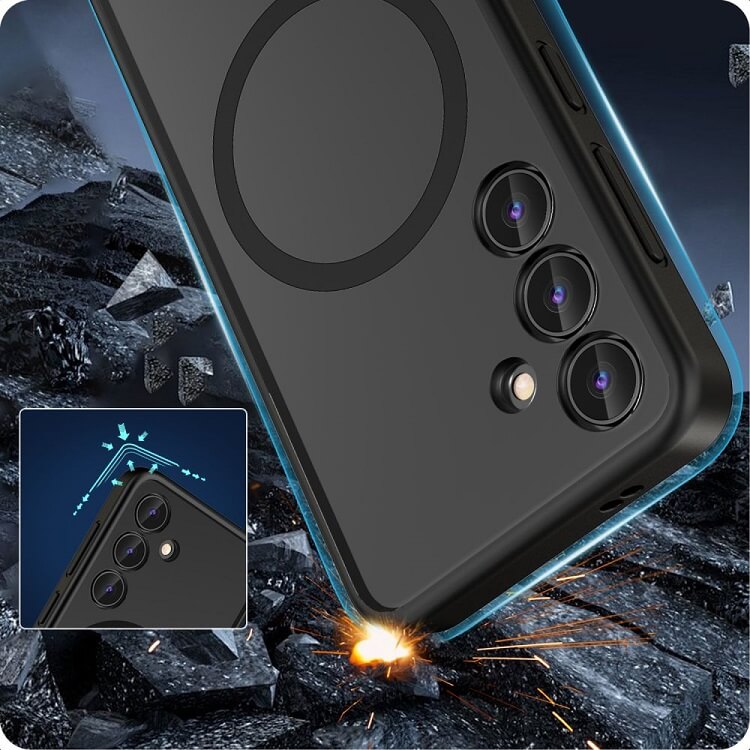 Magsafe Калъф за Samsung S24, Tech-Protect MagMat Case, Черен (4)
