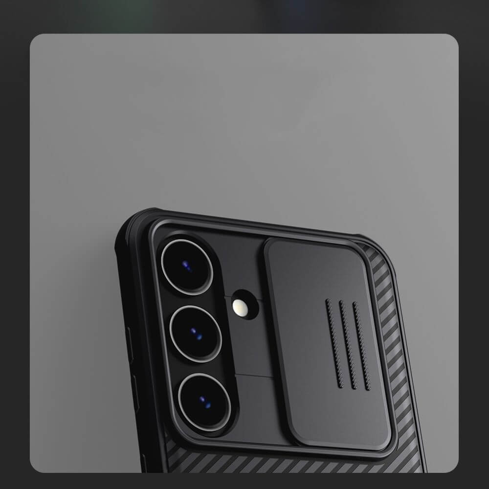 Калъф с Плъзгач за Камера за Samsung S24, Nillkin CamShield Case, Черен (2)