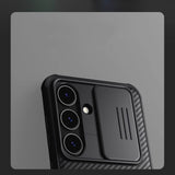Калъф с Плъзгач за Камера за Samsung S24, Nillkin CamShield Case, Черен (2)