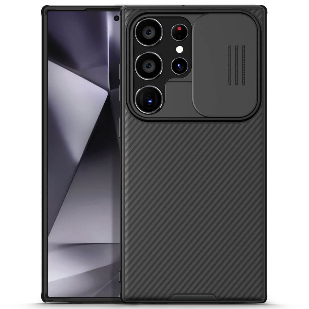 Калъф с Плъзгач за Камера за Samsung S24, Nillkin CamShield Case, Черен (5)