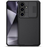 Калъф с Плъзгач за Камера за Samsung S24, Nillkin CamShield Case, Черен