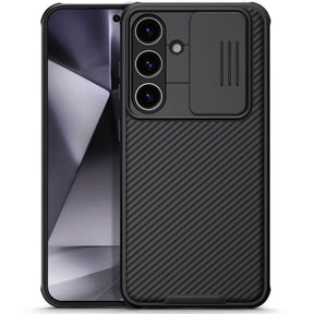 Калъф с Плъзгач за Камера за Samsung S24, Nillkin CamShield Case, Черен