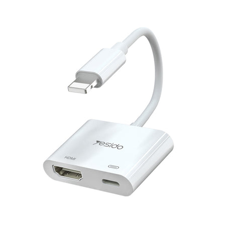 HDMI Адаптер за iPhone и iPad - Converter lightning to HDMI 6cm, Сив
