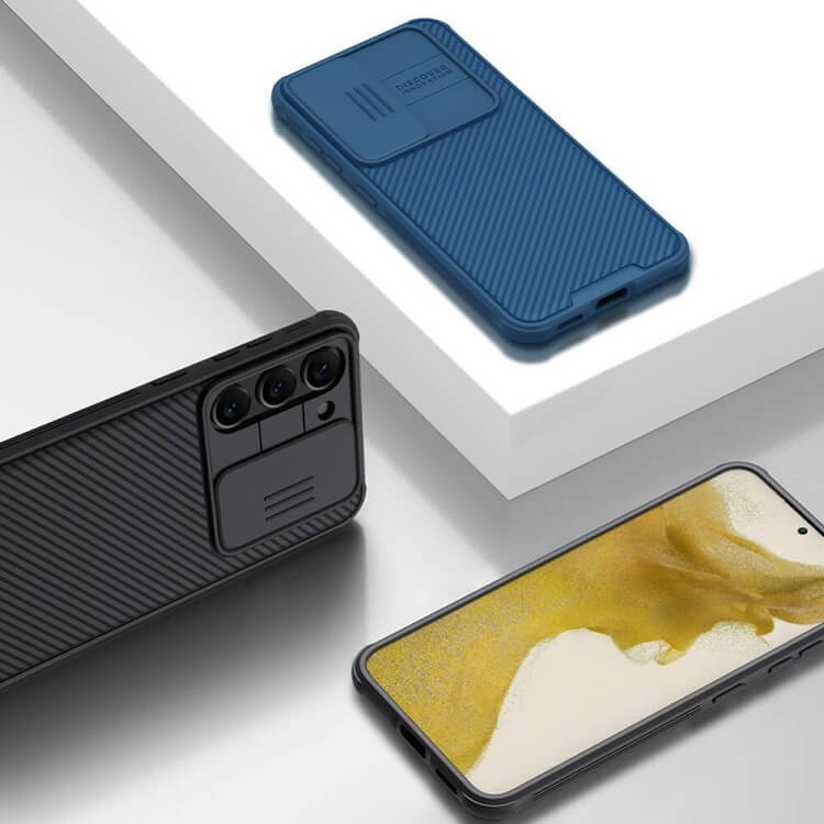 Калъф с Плъзгач за Камера за Samsung S24 Ultra, Nillkin CamShield Case, Черен (4)