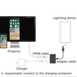 HDMI Адаптер за iPhone и iPad - Converter lightning to HDMI 6cm, Сив (2)