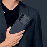 Калъф с Плъзгач за Камера за Samsung S24 Ultra, Nillkin CamShield Case, Черен (5)