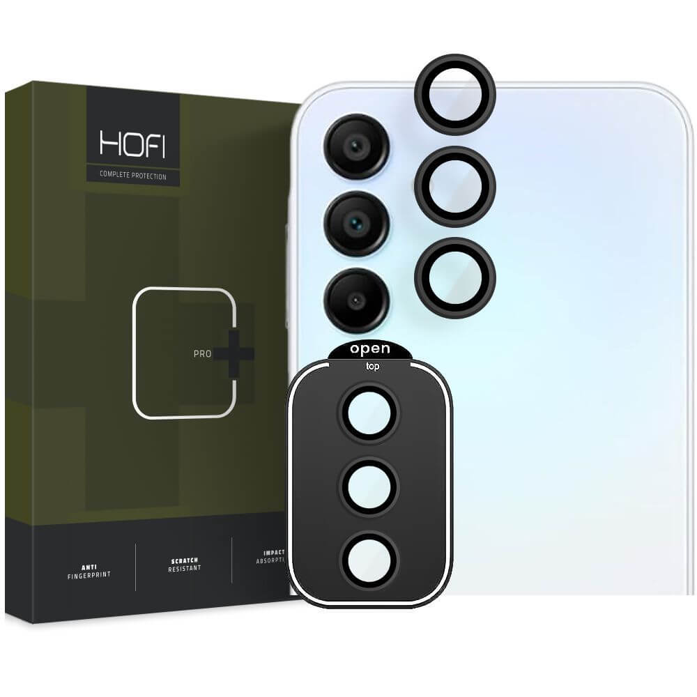 Протектор за Камерата на Samsung A55, Hofi CamRing Glass, Черен (4)
