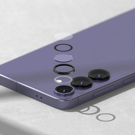 Протектор за Камерата на Samsung S24 Plus, Ringke Cam Lens Frame Glass 2бр., Черен (4)