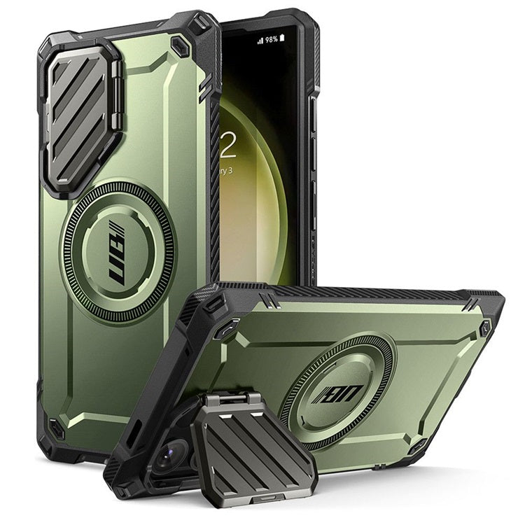 Magsafe Противоударен Калъф за Samsung S24 Ultra, Supcase UB XT Mag, Зелен
