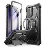 Magsafe Противоударен Калъф за Samsung S24 Plus, Supcase Iblsn Mag ArmorBox, Черен