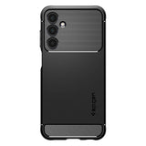 Противоударен Силиконов Калъф за Samsung A25, Spigen Rugged Armor Case, Черен (2)