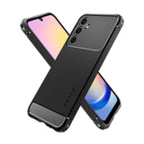 Противоударен Силиконов Калъф за Samsung A25, Spigen Rugged Armor Case, Черен (5)