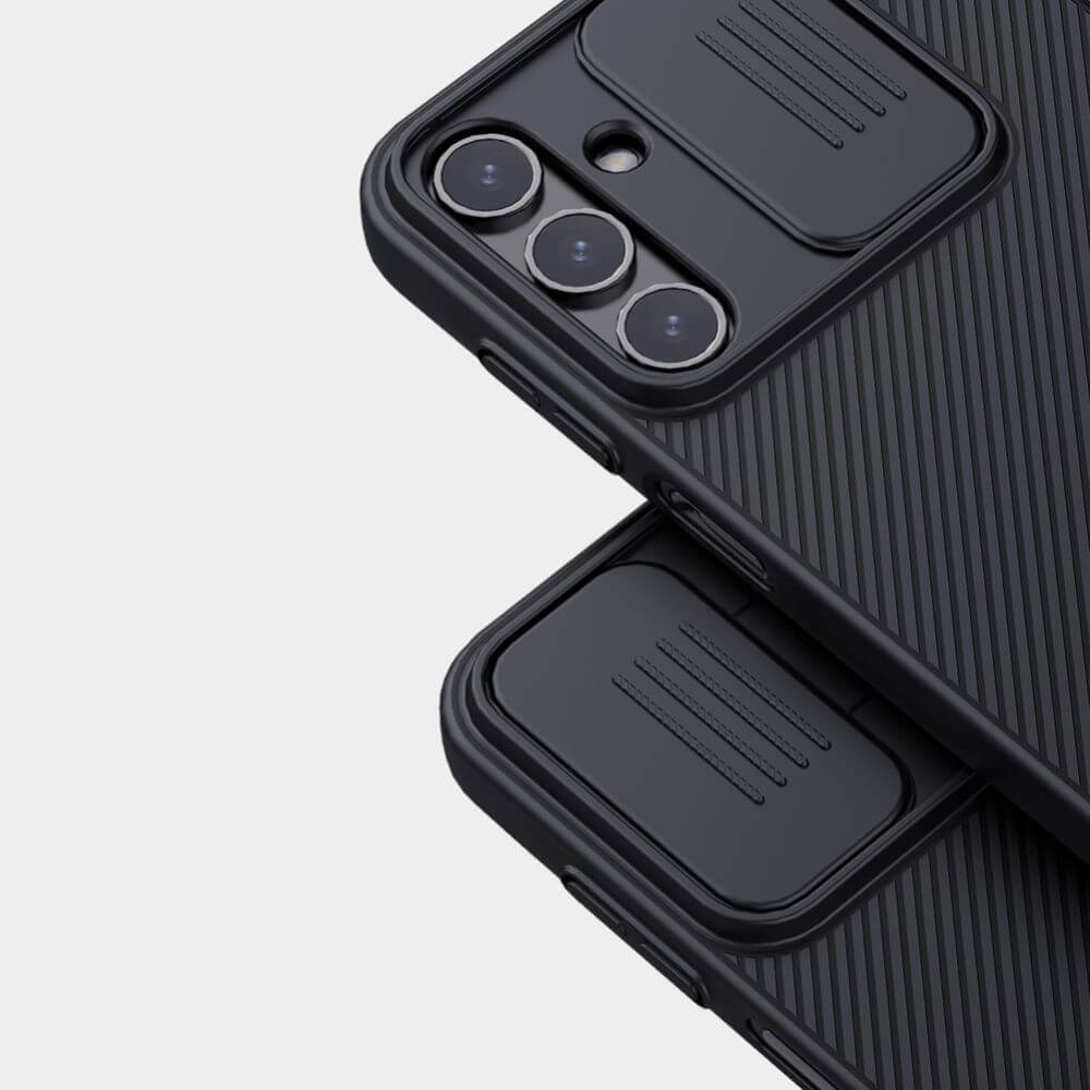 Калъф с Плъзгач за Камера за Samsung A15, Nillkin CamShield Case, Черен (2)