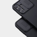 Калъф с Плъзгач за Камера за Samsung A15, Nillkin CamShield Case, Черен (2)