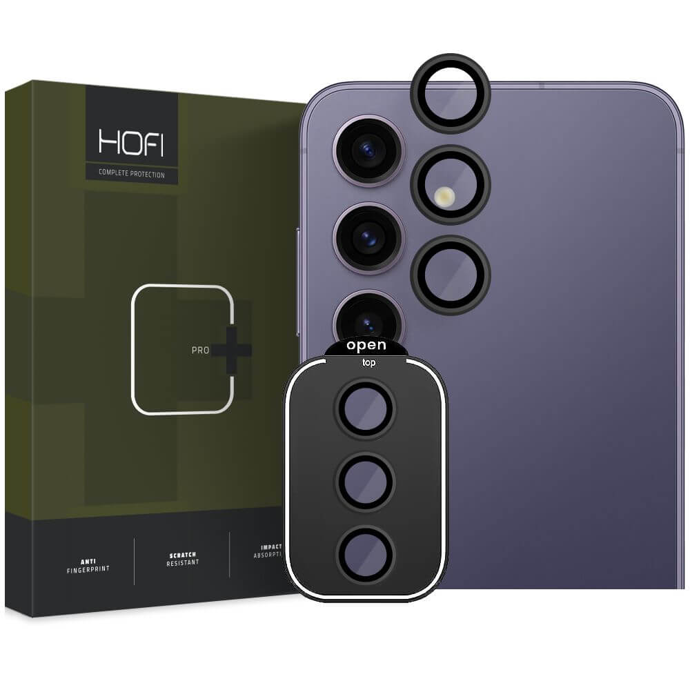 Протектор за Камерата на Samsung S24 Plus, Hofi CamRing Glass, Черен