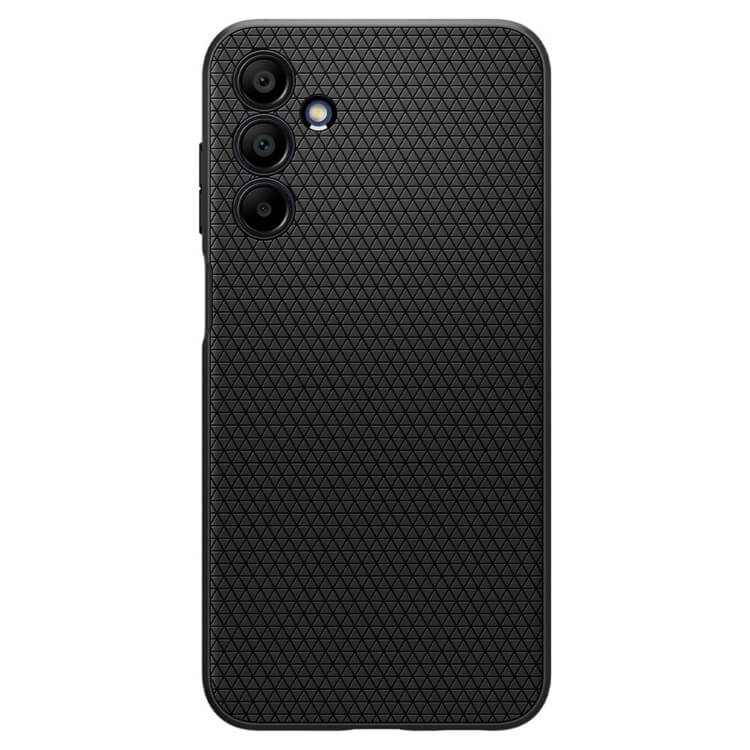 Противоударен Силиконов Калъф за Samsung A15, Spigen Liquid Air Case, Черен (2)