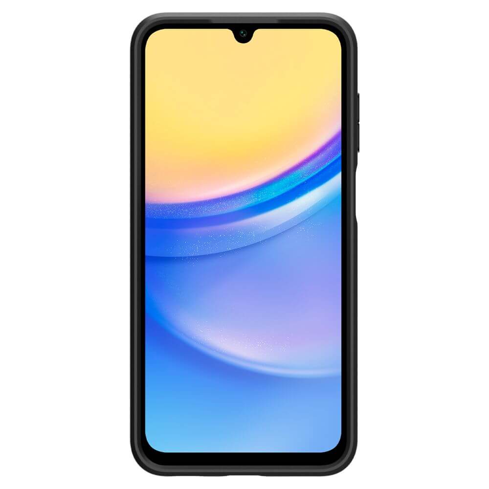 Противоударен Силиконов Калъф за Samsung A15, Spigen Liquid Air Case, Черен (4)