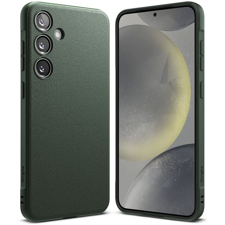 Противоударен Силиконов Калъф за Samsung S24, Ringke Onyx Case, Зелен (2)