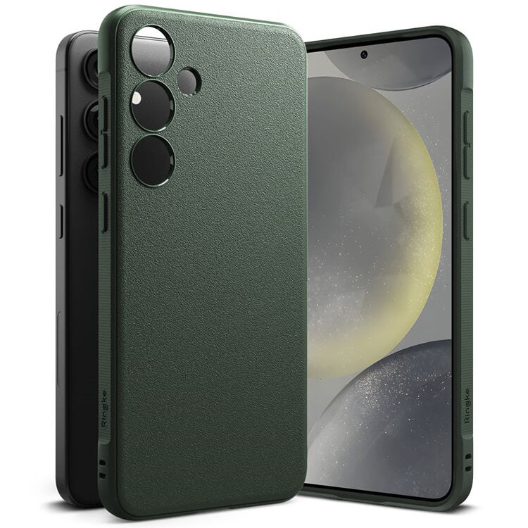 Противоударен Силиконов Калъф за Samsung S24, Ringke Onyx Case, Зелен