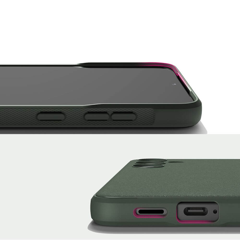 Противоударен Силиконов Калъф за Samsung S24, Ringke Onyx Case, Зелен (4)