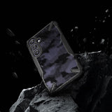 Противоударен Хибриден Калъф за Samsung S24, Ringke Fusion X Camouflage Case, Черен (10)