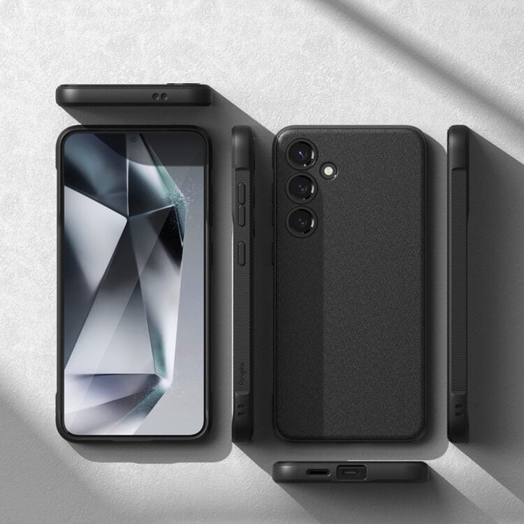 Противоударен Силиконов Калъф за Samsung S24, Ringke Onyx Case, Черен (6)