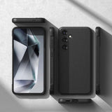 Противоударен Силиконов Калъф за Samsung S24, Ringke Onyx Case, Черен (6)