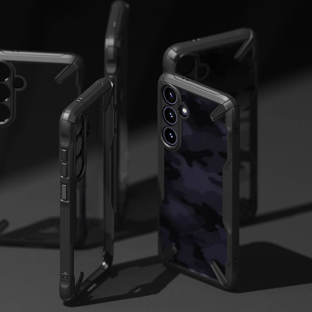 Противоударен Хибриден Калъф за Samsung S24, Ringke Fusion X Case, Черен (9)