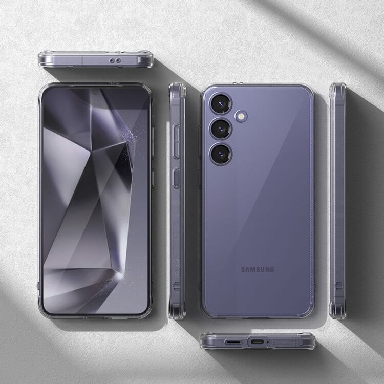 Противоударен Хибриден Калъф за Samsung S24, Ringke Fusion Case, Прозрачен (7)