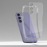 Противоударен Хибриден Калъф за Samsung S24, Ringke Fusion Case, Прозрачен (6)